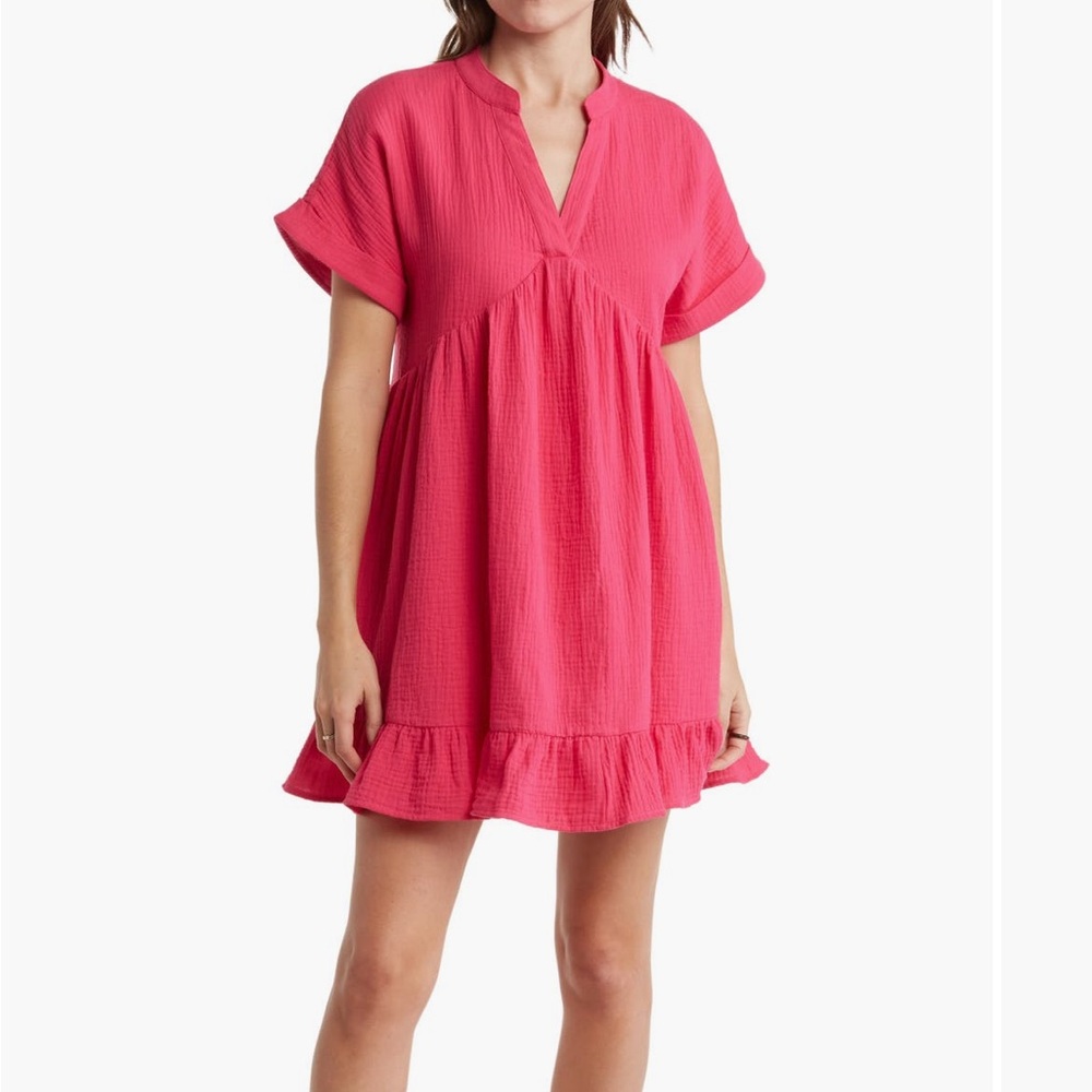 Lumiere short sleeve babydoll dress‎